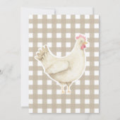 Ein Niedliches Küken-Geschlecht - Neutral erster G Einladung (Rückseite)