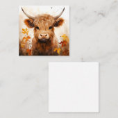Ein Niedliches Modell für die Kuhherstellung 1 Quadratische Visitenkarte (Vorne/Hinten)