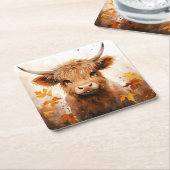 Ein Niedliches Modell für die Kuhherstellung 1 Rechteckiger Pappuntersetzer (angewinkelt)