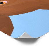 Ein Niedliches Pit Bull-Portrait Poster (Ecke)