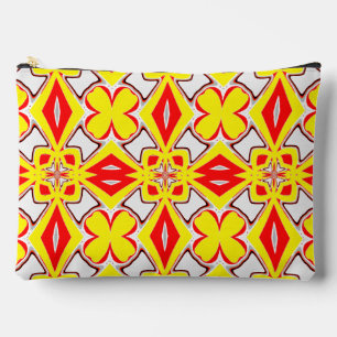 Ein niedliches, rotes, weißes, trendiges, klassisc zubehörtasche