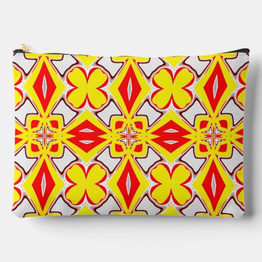 Ein niedliches, rotes, weißes, trendiges, klassisc zubehörtasche (Vorderseite)