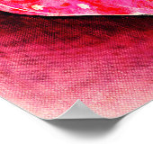 Ein Niedliches, von Hand gezogenes rosa Herz auf e Poster (Ecke)