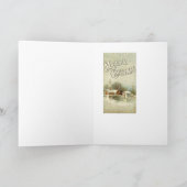 Ein niedliches Weihnachten im Holz (Innenseite)