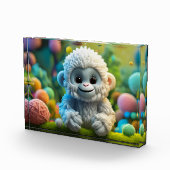Ein niedliches Yeti aus Garn Fotoblock (Rechts)