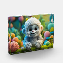 Ein niedliches Yeti aus Garn