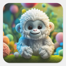 Ein niedliches Yeti aus Garn