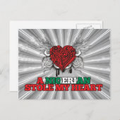 Ein Nigerianer hat mir das Herz gestohlen Postkarte (Vorne/Hinten)