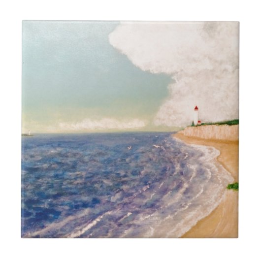 Ein Nizza Sandy-Strand Fliese (Vorderseite)