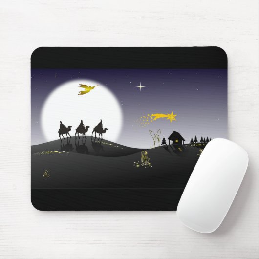 Ein Noite Sankt e OS Três Reis Magos Mousepad (Mit Mouse)