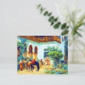 Ein nordafrikanischer Gerichtshof von Frederick Ar Postkarte (Stehend Vorderseite)