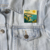 Ein nostalgisches klassisches Reiseplakat – Griech Button (Beispiel)