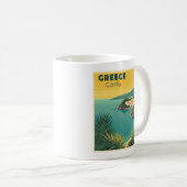 Ein nostalgisches klassisches Reiseplakat – Griech Kaffeetasse (VorderseiteRechts)
