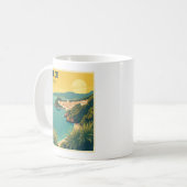 Ein nostalgisches klassisches Reiseplakat – Griech Kaffeetasse (Vorderseite Links)