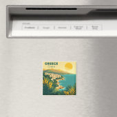 Ein nostalgisches klassisches Reiseplakat – Griech Magnet (In Situ (Geschirrspüler))