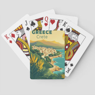 Ein nostalgisches klassisches Reiseplakat – Griech Spielkarten