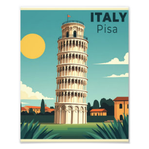 Ein nostalgisches klassisches Reiseplakat – Italie Fotodruck