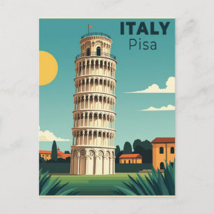 Ein nostalgisches klassisches Reiseplakat – Italie Postkarte