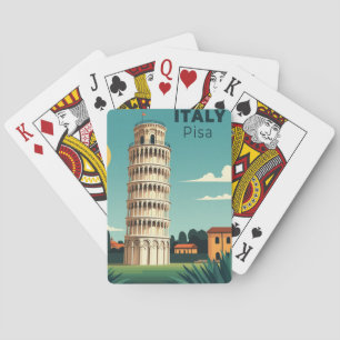Ein nostalgisches klassisches Reiseplakat – Italie Spielkarten