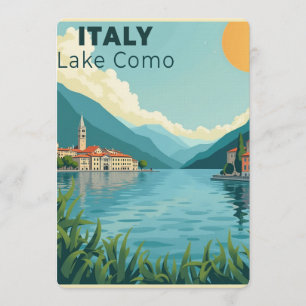 Ein nostalgisches klassisches Reiseposter – Italie Einladung