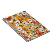 Ein Notebook mit botanischer und schmetternder Kun Notizblock (Rechte Seite)