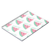 Ein Notebook mit Inschrift und Wassermelone Notizblock (Linke Seite)