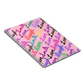 Ein Notebook mit lebendigem Design. Notizblock (Rechte Seite)