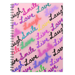Ein Notebook mit lebendigem Design. Notizblock