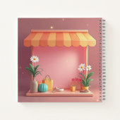 Ein Notebook mit schöner Abdeckung Notizblock (Rückseite)