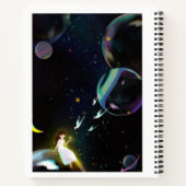 Ein Notebook - mit Unicorn-Design Notizblock (Rückseite)