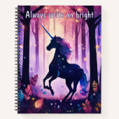 Ein Notebook - mit Unicorn-Design Notizblock (Vorderseite)