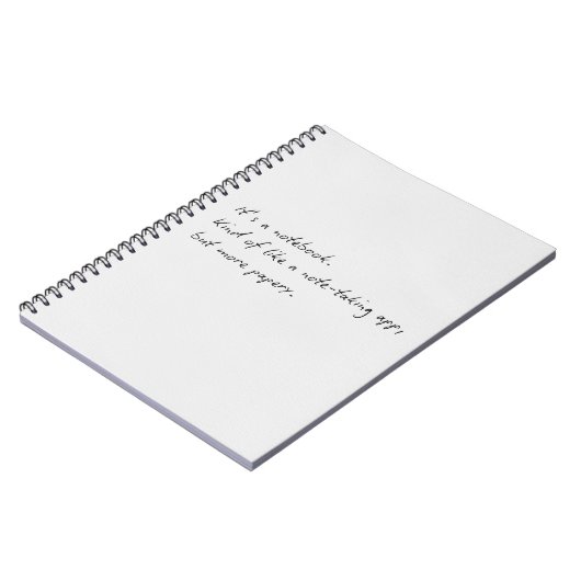 ein Notebook Notizblock (Linke Seite)