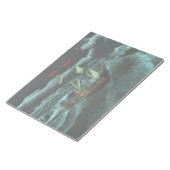 Ein Notizblock in freier Wildbahn und Sturmsee (angewinkelt)