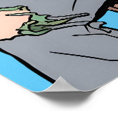 Ein Novel tippen - Drucken Gesimst Poster (Ecke)