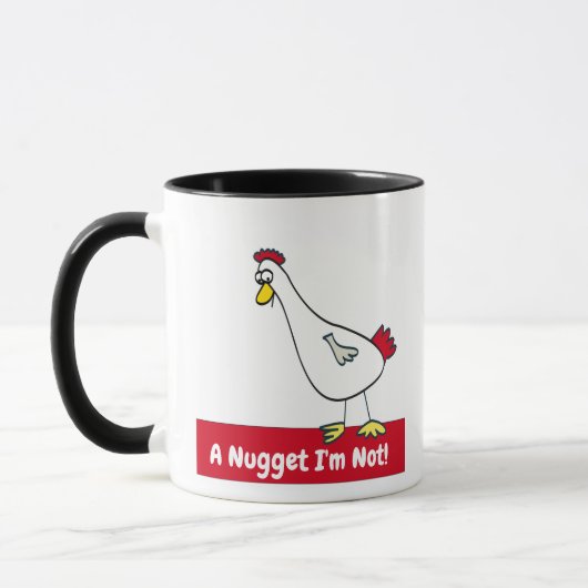 Ein Nugget bin ich nicht! Vegetarier Tasse (Links)