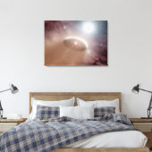 Ein O-Stern direkt hinter einem jungen, cooleren S Leinwanddruck (Insitu (Schlafzimmer))