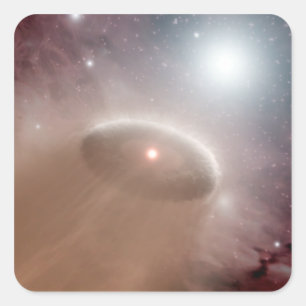 Ein O-Stern direkt hinter einem jungen, cooleren S Quadratischer Aufkleber