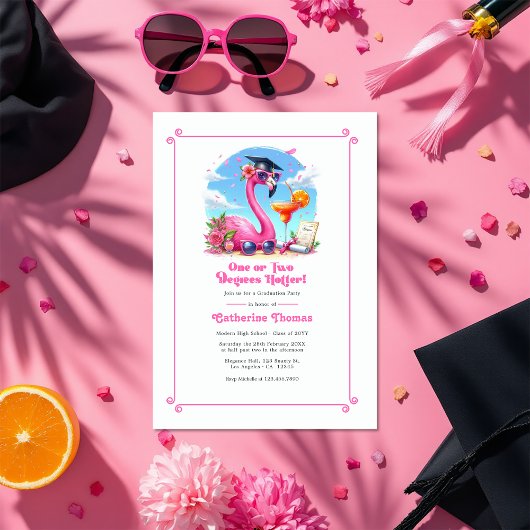 Ein oder zwei Grad heißeres TropenGrad-Party Dreifach Gefaltete Einladung