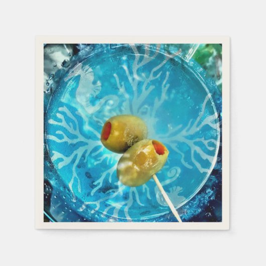 Ein oder zwei Oliven? Serviette (Vorderseite)