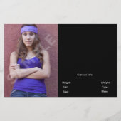 Ein oder zwei Seiten Modell Kopf-Schuss Comp/Zed C (Hinten)