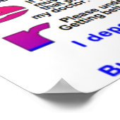 Ein offener Brief an diejenigen ohne chronische Kr Poster (Ecke)