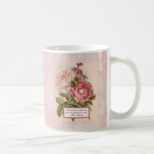 Ein offenes Herz haben: Viktorianischer rosa Kaffeetasse