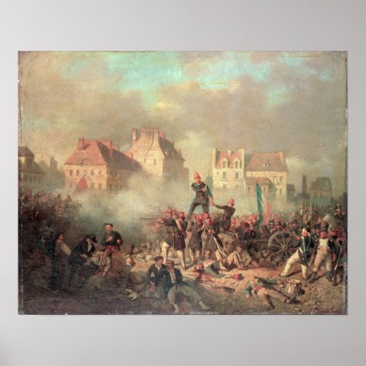 Ein Offizier, der den Feuerbefehl erteilt Poster (Vorne)