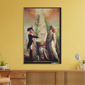 Ein Offizier der Nationalgarde, der einen Eid schw Leinwanddruck (Insitu (Wohnzimmer))