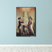 Ein Offizier der Nationalgarde, der einen Eid schw Leinwanddruck (Insitu (Holzboden))