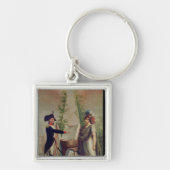 Ein Offizier der Nationalgarde, die einen Eid Schlüsselanhänger (Vorne)