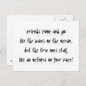 "Ein Oktopus auf deinem Gesicht" Postkarte (Vorne/Hinten)