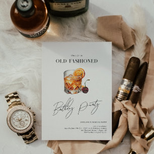 Ein "Old Fashioned" Geburtstag Cocktailparty Einladung