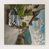 Ein Oldtimer in einem malerischen Dorf Puzzle (Horizontal)