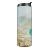 Ein Ölgemälde auf Leinwand des höchsten Gipfels in Thermosbecher (Nach links gedreht)